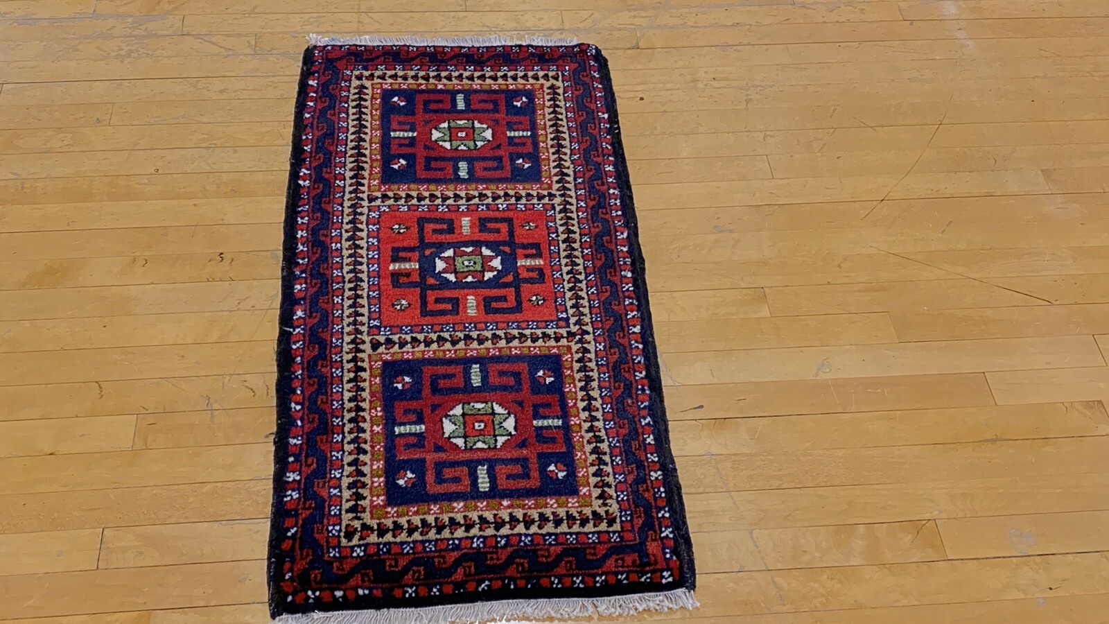 Beautiful Vintage Turkish Tribal Bohemian Rug 3’1”x 1’4” gallery