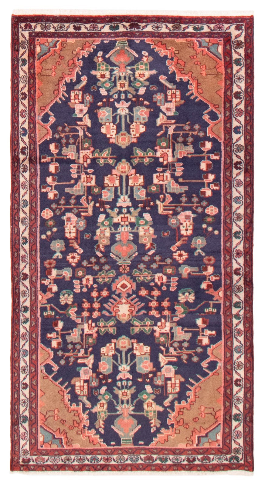 Vintage 3'6" x 6'8" Traditional Hand Knotted Vegetable Dye Wool Area Rug gallery