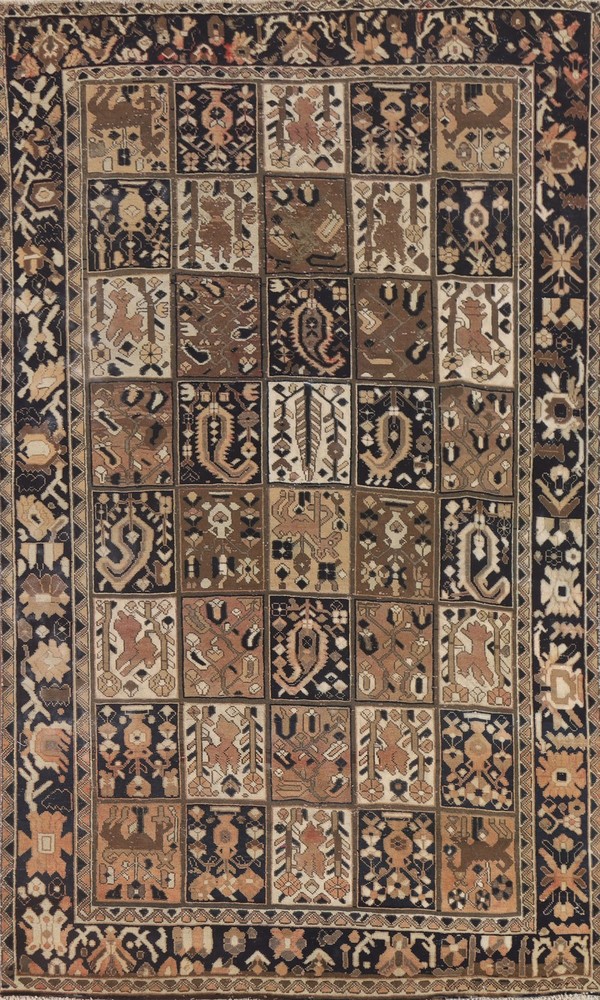 Garden Design Handmade Area Rug 7x10 Vintage Traditional Tribal Room Size Carpet