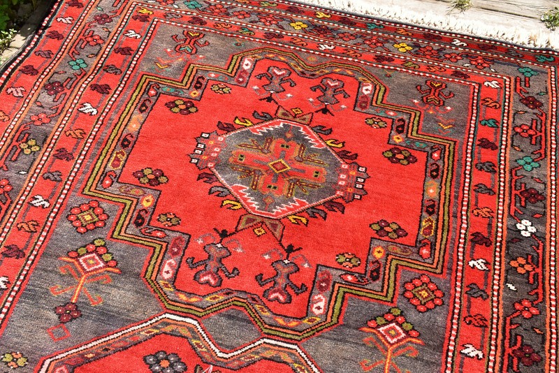 Caucasian Rug 58''x95'' Hand Knotted Vintage Primitive Gray 4x7 Rug 150x242cm gallery