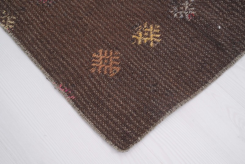 3x8 Neutral Kilim Vintage Oushak Runner Rug Turkish Carpet Traditional Rug 195 gallery