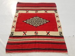 Vintage Traditional Handmade Turkish Wool Multi Kilim 6.7×5.5ft