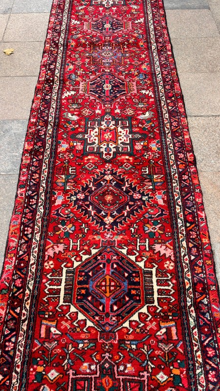 3' x 15'11'' Vintage Rug Runner Carpet Natural Village Handmade Rug.SKU:P1756 gallery