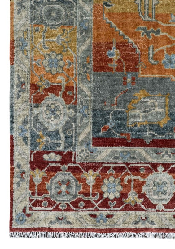 8x10 Orange Hand made Serapi Traditional Area Rugs, Oriental Floor Carpet gallery