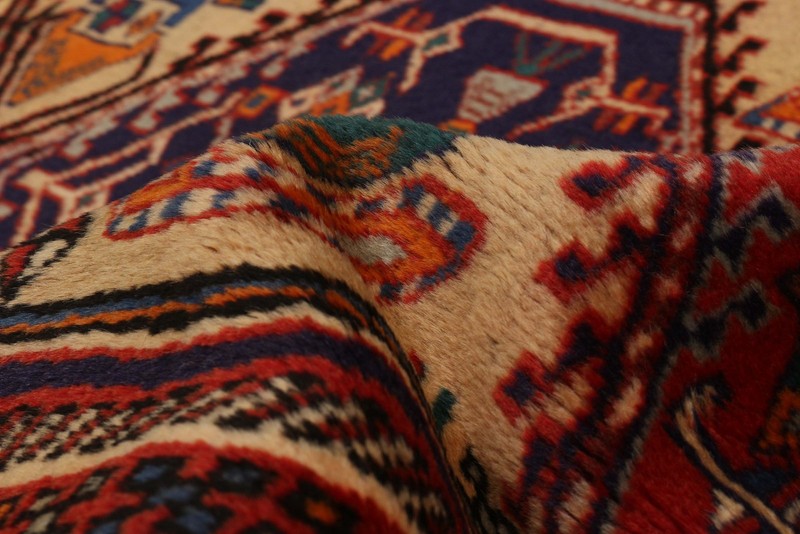 3'8" x 9'5" Vintage Hand-knotted Runner Rug Traditional Oriental Wool Carpet gallery
