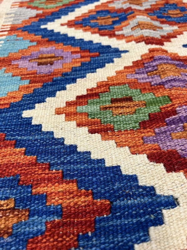 Vintage Kilim Traditional Hand Made Oriental Wool Kilim 5ftx3.2ft 146cmx97cm gallery