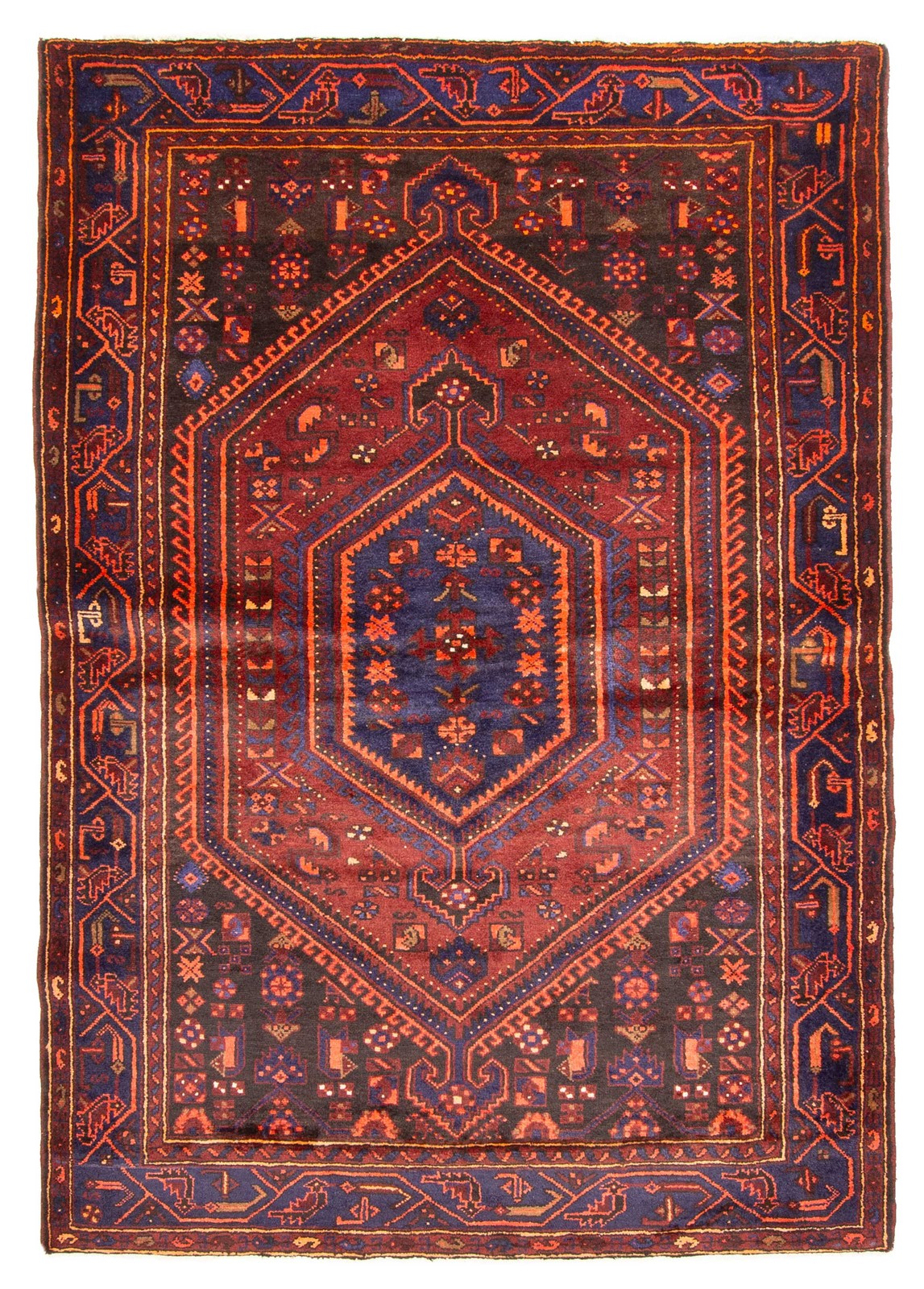 Vintage 5'2" x 7'5" Traditional Hand Knotted Vegetable Dye Wool Area Rug gallery