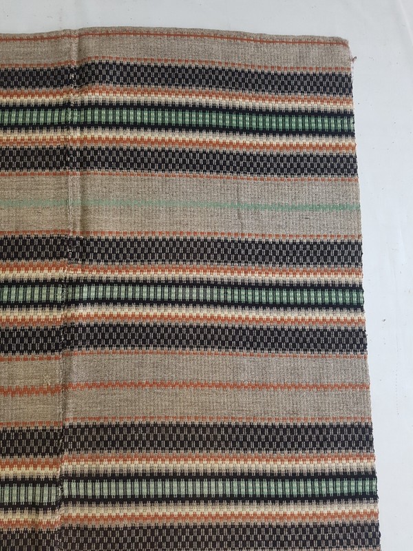 Vintage Handmade Traditional Afghani Striped Kilim Floor Rug Carpet 273x151 cm gallery