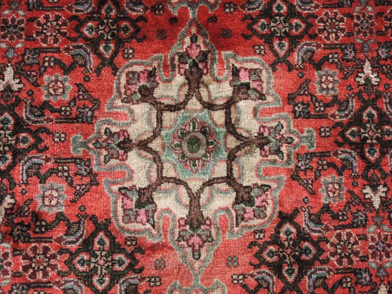 3x6ft. Vintage Sarouk Wool Rug gallery