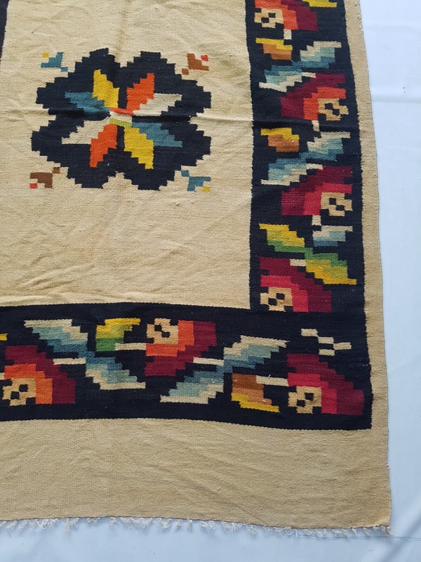Vintage Handmade Traditional Native American Kilim Floor Rug Carpet 190x125 cm gallery