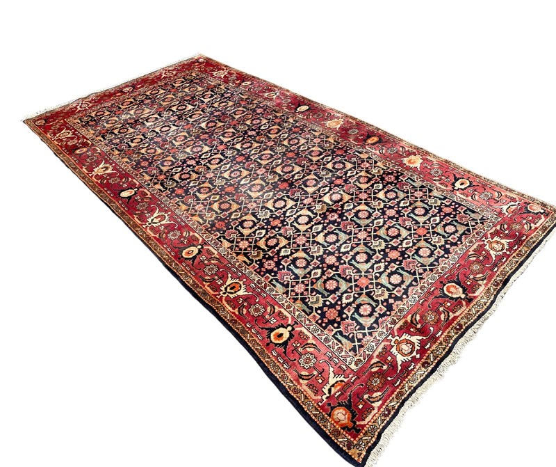 FINE VINTAGE MAHAL CARPET HAND MADE PERSIAN WOOL RUG CLEANED 10'1" x 5'3" gallery