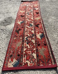 Beautiful handmade antique runner carpet – 176 cm x 47 cm