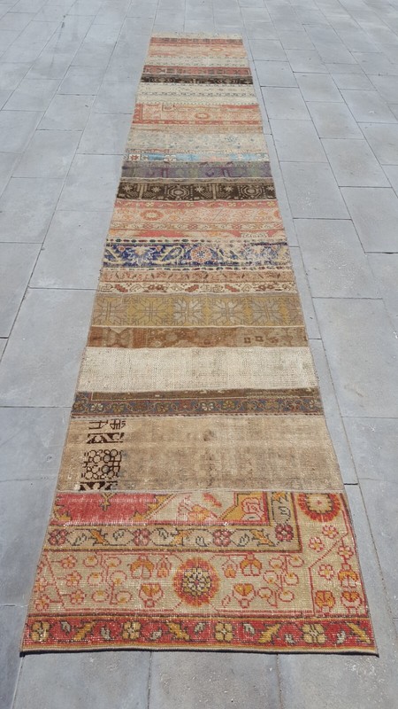 3X17 EXTRA LONG HANDMADE CARPET Antique Corridor Floor Rug Free Shipping Rug gallery