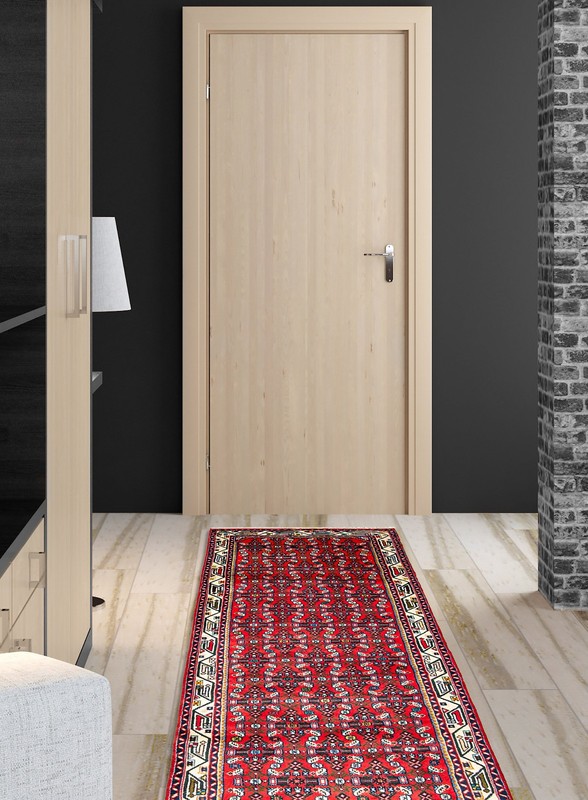 Vintage Hand-knotted Runner Rug 2'10" x 9'9" Traditional Oriental Wool Carpet gallery