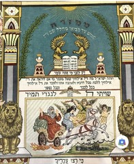 Persiann Tabrizz Jewish Pictorial Rug – Biblical Scenes, Kork Wool