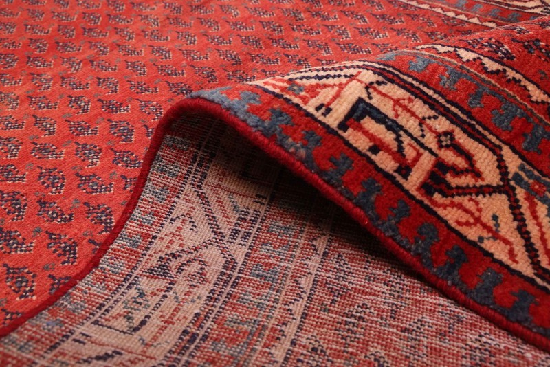 3'7" x 10'0" Vintage Hand-knotted Runner Rug Traditional Oriental Wool Carpet gallery
