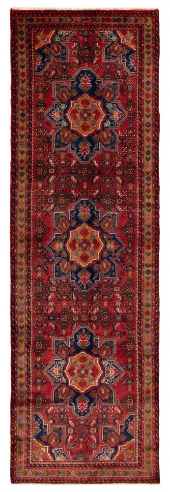 3'7" x 11'5" Vintage Hand-knotted Runner Rug Traditional Oriental Carpet