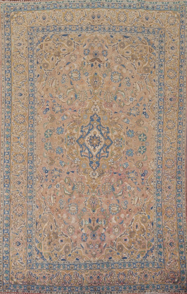 Handmade Floral Area Rug 6x10 Wool Hand-knotted Classic Home Decor Carpet
