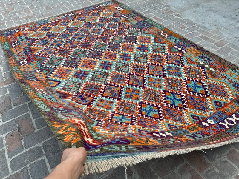 8x11 ft Traditional Handwoven Large Multicolor Modern Oriental Turkish Wool Rug gallery