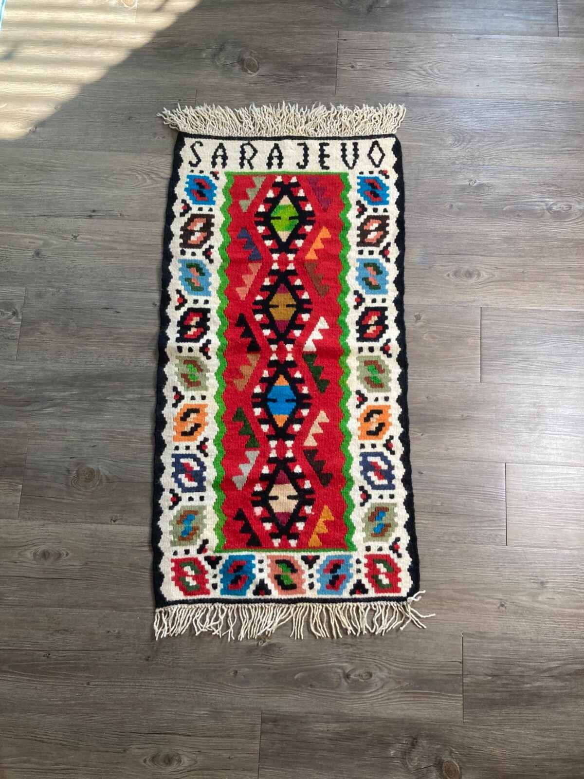 Sarajuevo Hand Loomed Prayer Rug gallery