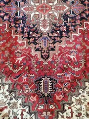 8.5 x 11.2 ANTIQUE FINE HERIZ RUG VINTAGE SERAPI USHAK CAUCASIAN KAZAK TURKISH