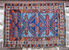Fabulous Antique Caucasian Rug 42” x 58” Collector’s Item Dagestan Wool Rug
