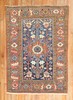 Antique Navy Karajeh Rug 3'4''x4'6'' gallery