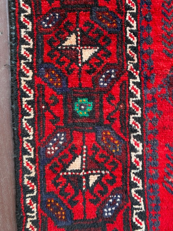 Fine Quality Handmade Afghan Accent Rug, Tribal Paisley Allover Design, 4'x8' gallery