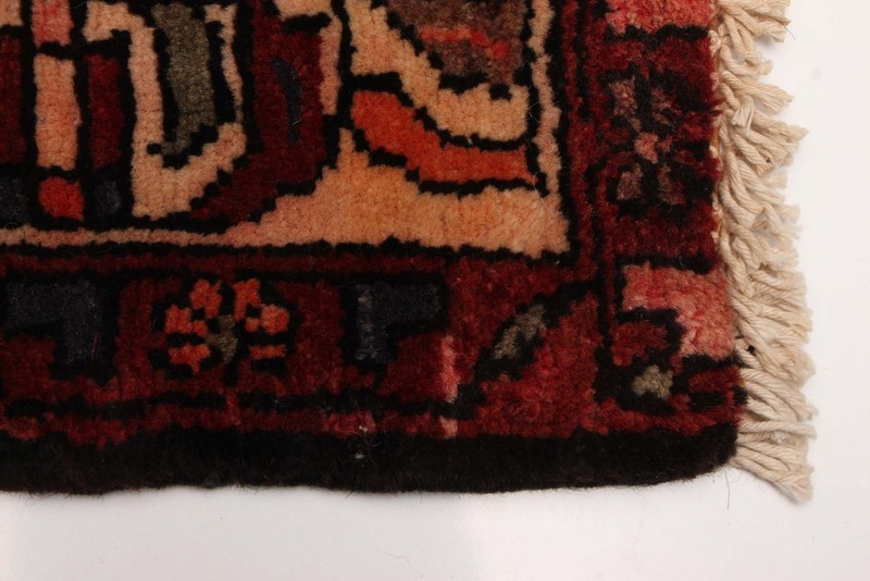 Vintage Hand-knotted Runner Rug 3'8" x 13'1" Traditional Oriental Wool Carpet gallery