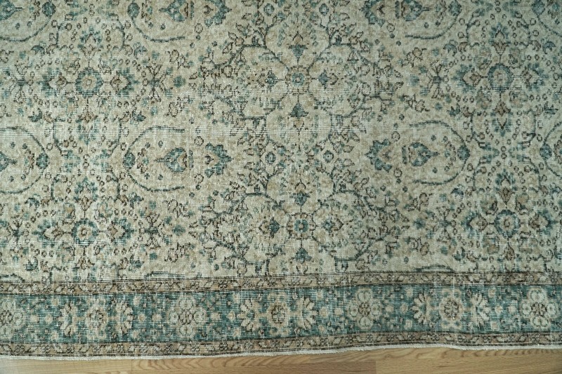 Wool Woven Vintage Turkish Rug, 5x9 Wool Area Rug, 5.12x8.63 ft H-2792 gallery