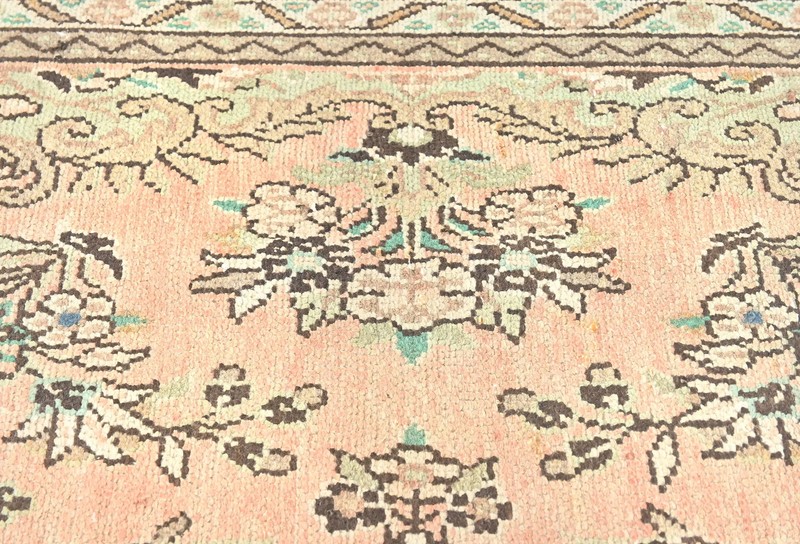 Semi-Antique Distressed Handmade Floral Design Oriental Rug Decor Carpet 7X10 ft gallery