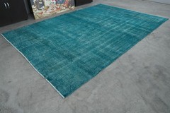 vintage area rug hand made oversize oushak turkish rug 7×10 oriental carpet 198