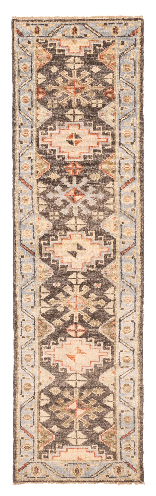 2'8" x 9'9" Vintage Hand-knotted Runner Rug Traditional Oriental Wool Carpet gallery