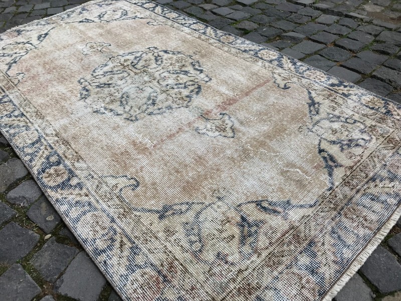 Handmade Rug Turkish Area Rug Vintage Rug Oushak Rug Antique Rug Bohemian Rug gallery