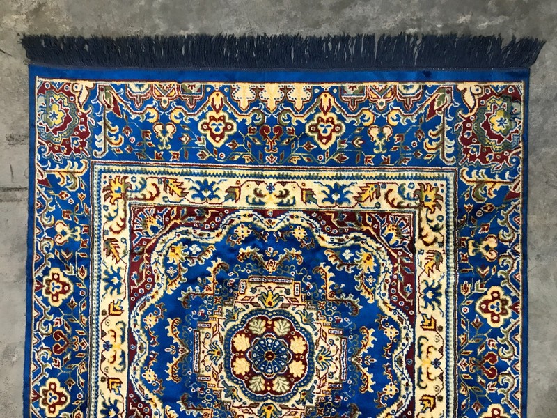 Area Rug 75" x 48" Blue, Red, Gold, Unbranded gallery