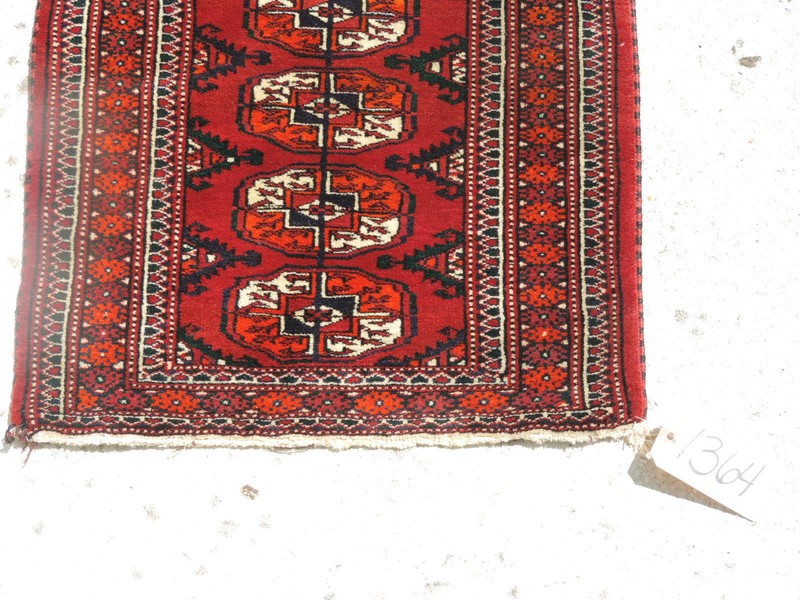 2x3ft. Handmade Turkoman Wool Rug gallery