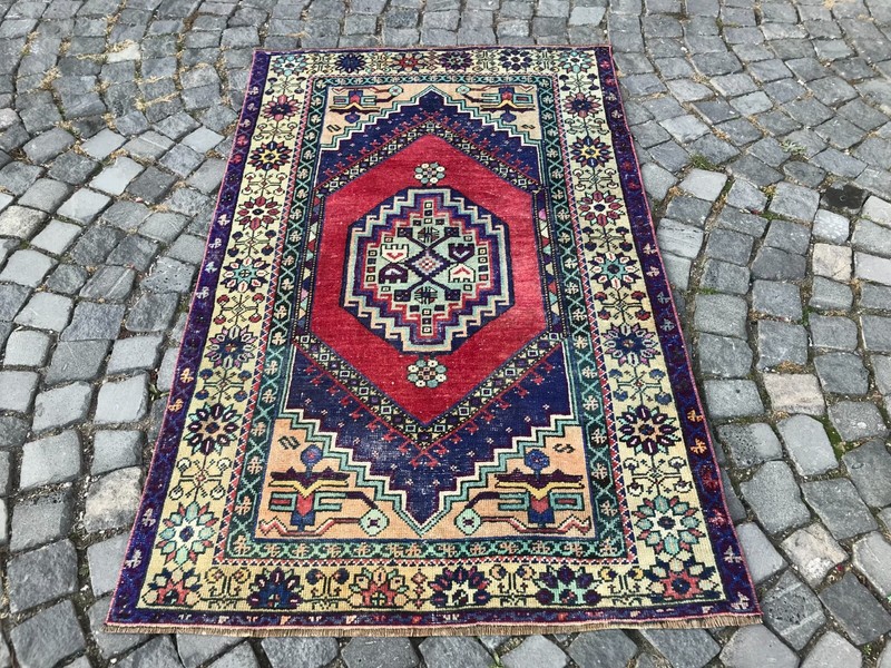 Handmade Rug Turkish Area Rug Vintage Rug Oushak Rug Antique Rug Bohemian Rug gallery