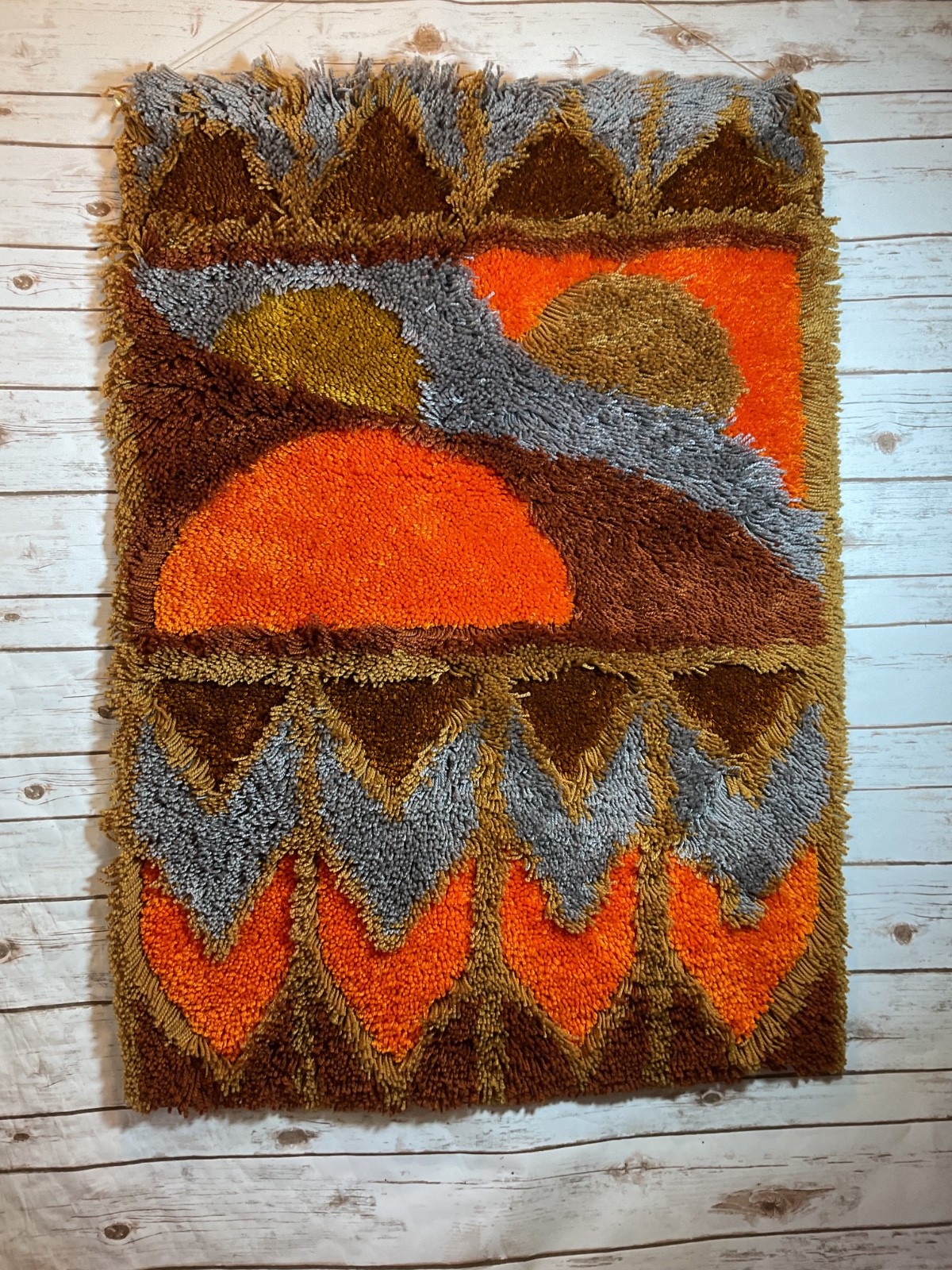 Vintage RYA Shag Rug Wall Art MID-CENTURY MODERN MCM Scandinavian gallery