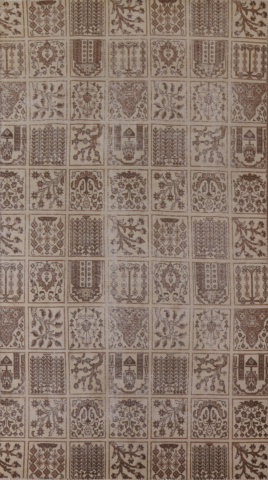 Garden Design Handmade Rug 6x10 Ft Oriental Carpet Traditional Distressed Rug gallery