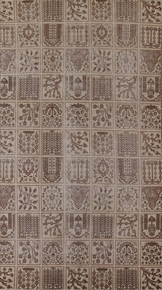 Garden Design Handmade Rug 6x10 Ft Oriental Carpet Traditional Distressed Rug