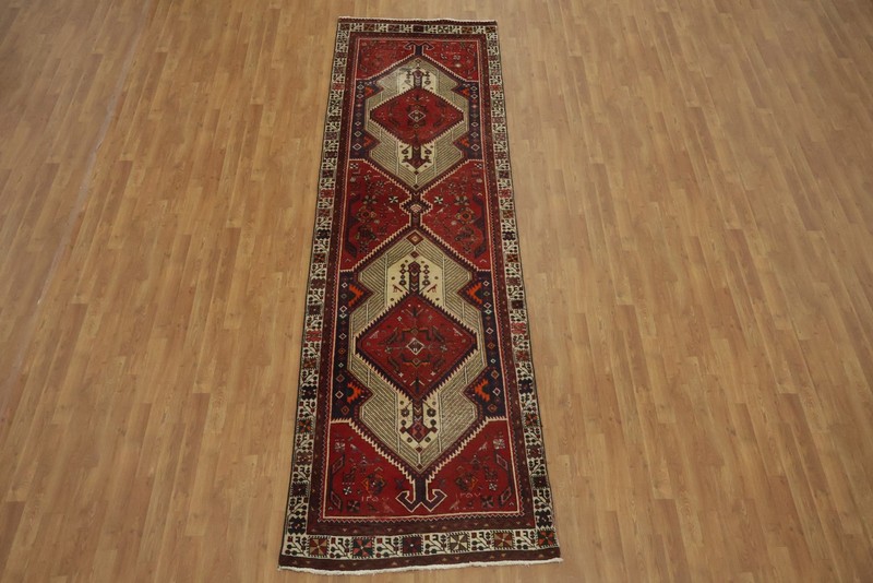 Classic Geometric 12 ft Runner Rug 4x12 Tribal Traditional Handmade Wool Carpet gallery