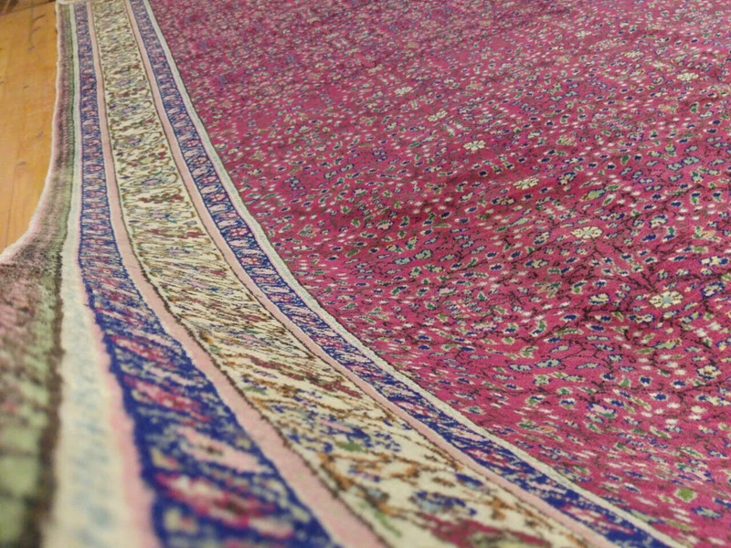 Stunning Cr1930-1939s Antique Wool Pile Vivid Natural Dye Hereke Rug 7x10ft gallery