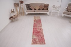 Vintage Runner Rug Turkish Rug Runner Oushak Runner Rug 2×9 Organic Runner 180