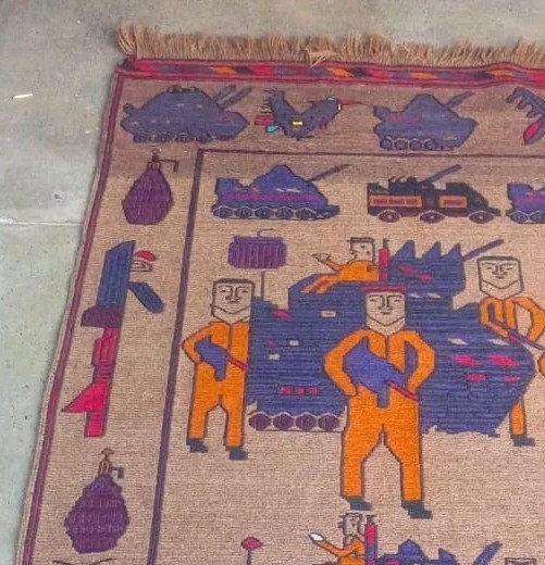 Handmade Afghan amazing War rugs Great Quality Beauiful design Size 175x147cm gallery