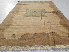 Vintage Handmade Traditional Floral Multicolor Kilim Floor Rug Carpet 5.5×3.8ft