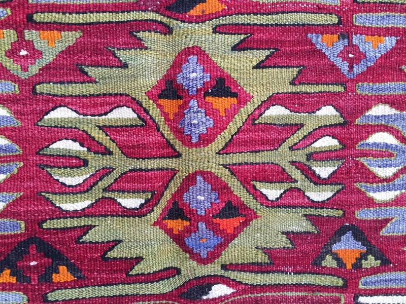 Vintage Turkish Kilim Kelim Rug 310x157 cm shabby chic wool, country home, boho gallery