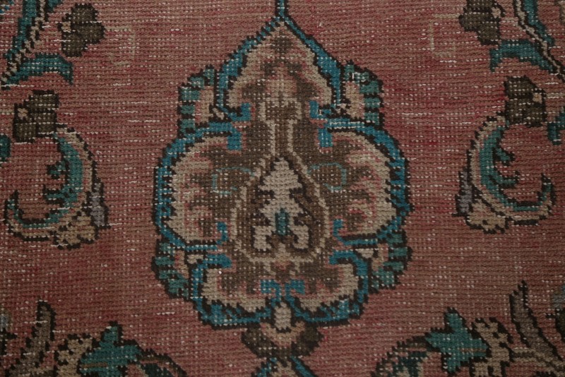 Semi-Antique Floral Traditional Oriental 10x12 Area Rug Evenly Low Pile Handmade gallery