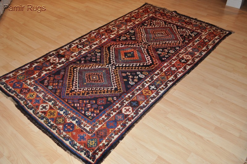 4'x8' Antique Kurdish Caucasian Lori Design circa 1890's tribal matches Heriz gallery