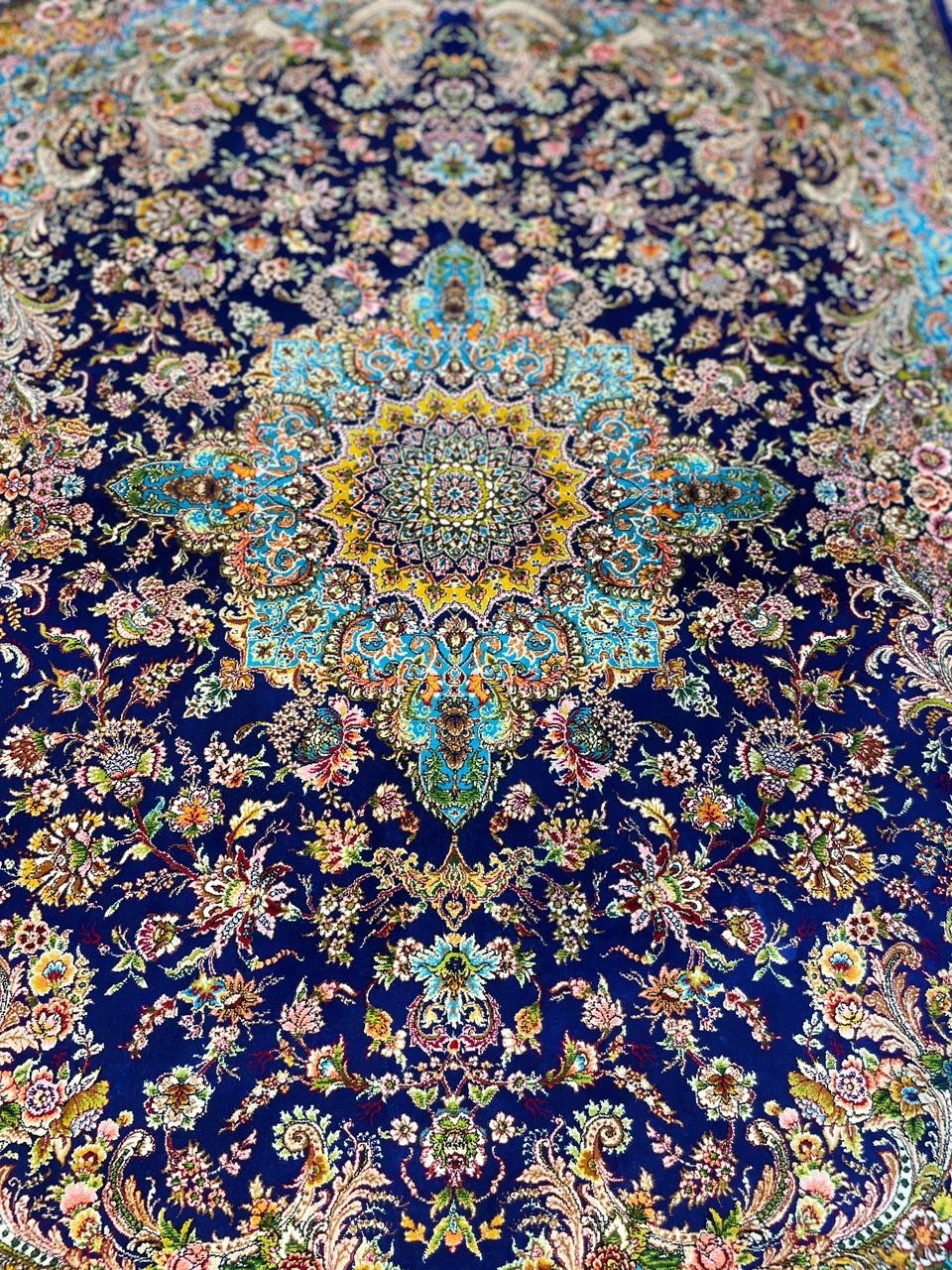 Silk Rug 3 x 5 Feet High Quality Floral Medallion Design Soft 91 x 152 cm gallery