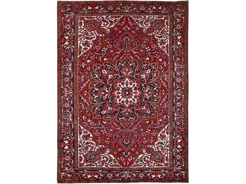 Exquisite Semi Antique 1930-1940's Natural Dye Heriz Collection Rug 9x12ft gallery